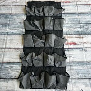 Black and Gray Hanging Shoe Organizer